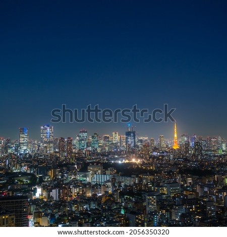 night view of tokyo skyline