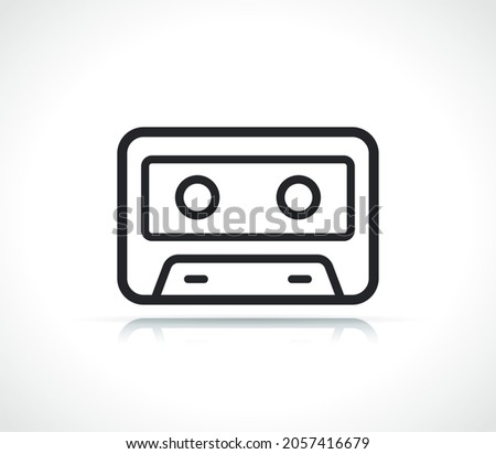 audio tape or cassette icon