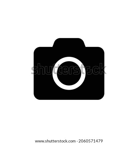 camera Icon. Flat style design isolated on white background. Vector illustration