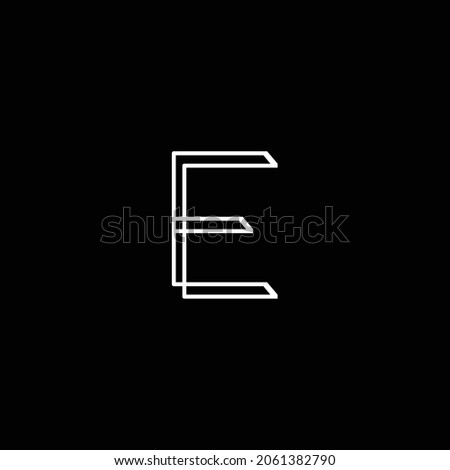 Initial Letter E Logo with Creative Modern Business Typography Vector Template. Creative Abstract Letter K Icon Logo Design
