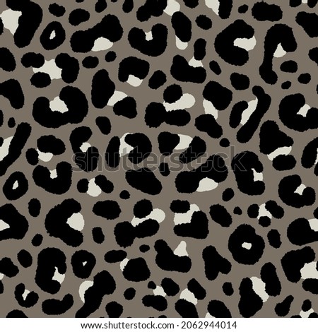 Abstract animal skin leopard seamless vector pattern. Jaguar, leopard, cheetah, panther fur. Digital design for packaging, wallpaper, fabric and textile.