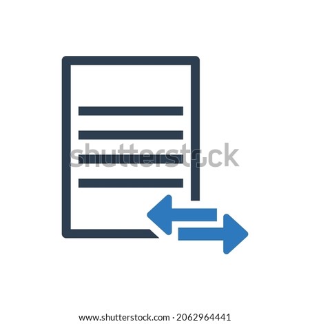 transfer file document icon sign symbol