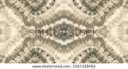 Tie Dye Pattern. Taupe Abstract Texture. Space Dye Print. Seamless Hand Painted Colored Design. Batik Zig Zag. Sepia Dirty Art Print. Watercolor Texture. Grunge Trendy Ethnic Print.