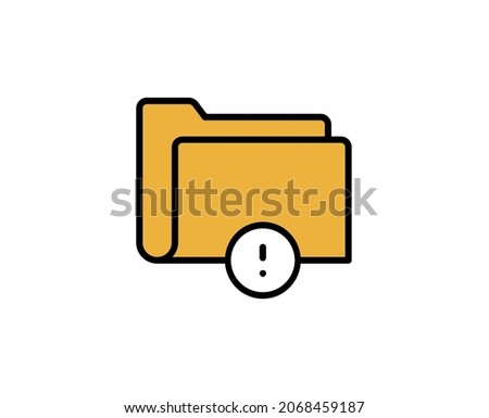 Folder line icon. Vector symbol in trendy flat style on white background. Office sing for design.