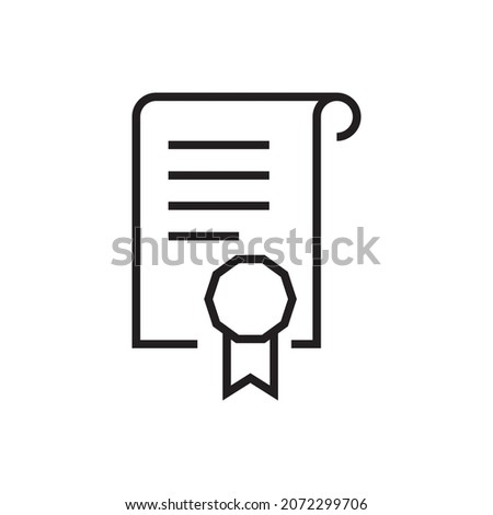 legal document vector icon design template
