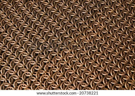 Background: copper chainmail