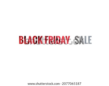 Picture of colorful letters, symbols, signs for Black Friday Shopping sale.