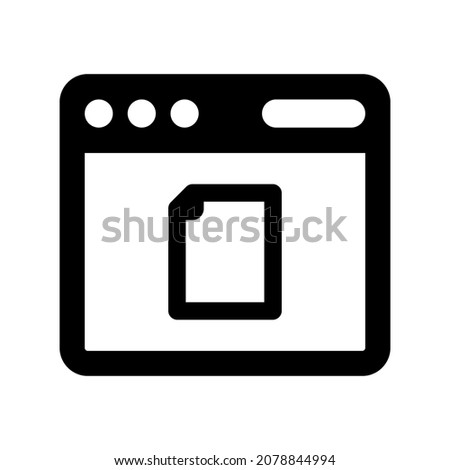 Browser file document icon.(vector illustration)