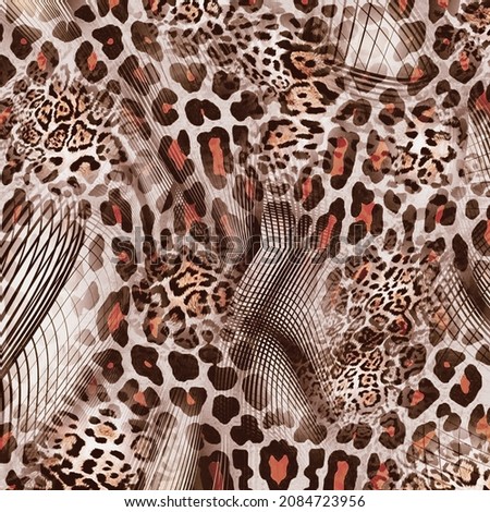 pattern design made with abstract animal skin effect