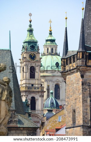 View of Prague historical center. 