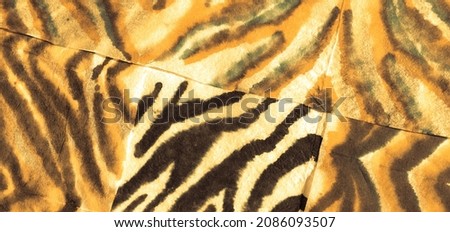 Orange Leopard Ethnic Pattern Design. Ornament Tribal Banner. Islamic Pattern. Digital Background White Patchwork, Ethnic Art Design. Tribal Ornament  Background. Bright Zebra