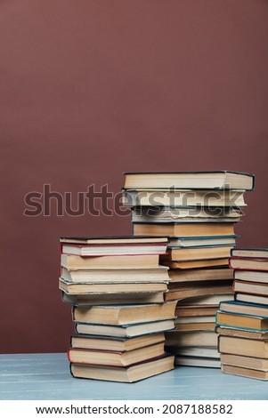 lots of educational books to read in the university library as a background
