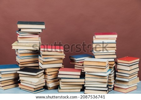 lots of educational books to read in the university library as a background