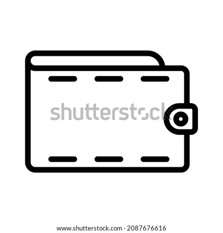 wallet. simple ecommerce icon design, best used for banner, flayer, or web application. Editable stroke with EPS 10 file format