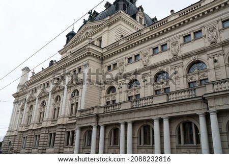 Lviv, Ukraine - March 20, 2021: Lviv opera house
