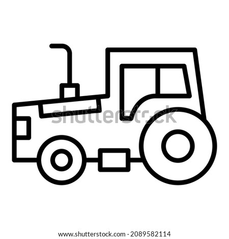 Tractor icon vector image. Can also be used for web apps, mobile apps and print media.
