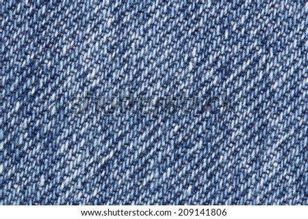 Close up of blue jeans texture background