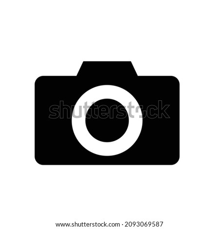 A simple camera. Vector icons for shooting and recording.