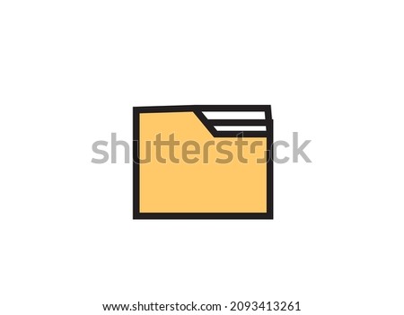 folder icon symbol  vector eps 10