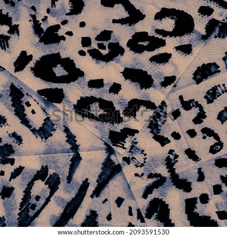 Watercolor Africa Pattern. Brown Leopard Skin Pattern. Cold Giraffe Pattern. Ice Leopard Camouflage. Watercolor Animal Print. Snow Jaguar. Gray Fur.