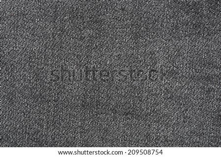 Close up of black jeans texture background