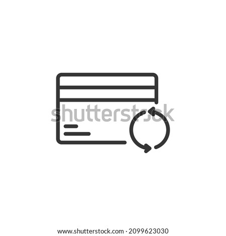 simple vector icon card maintenance editable. isolated on white background. 