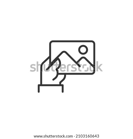 simple vector icon Gallery editable. isolated on white background.