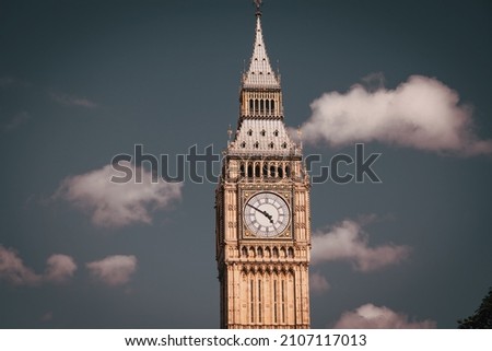 big Ben and Westmister Abbey  London  UK