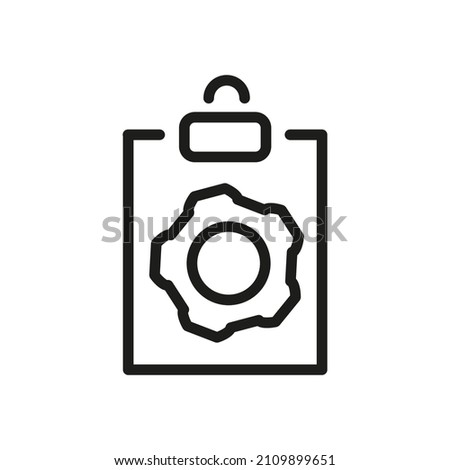 Outline Vector Icon Related Check list Isolated On White Background. Custom Symbol For Your Website, Logo, App, User Interface.