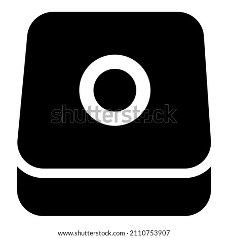 time capsule icon with black color