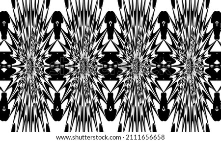 mesmerizing optical illusion created by black patterns in op art style modern design concept