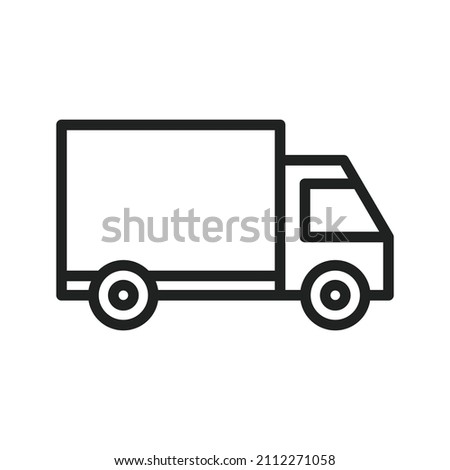 Truck icon vector image. Can also be used for Physical Fitness. Suitable for mobile apps, web apps and print media.