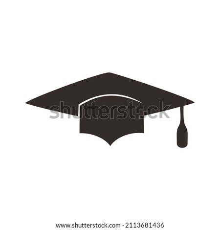 Graduate cap. College symbol icon