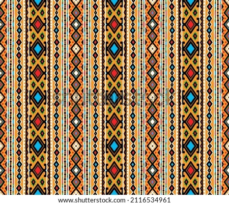 Traditional Navajo ornate portuguese decorative color tiles azulejos. Abstract background. Vector hand drawn illustration, typical portuguese tiles, Ceramic tiles. Seamless pattern.