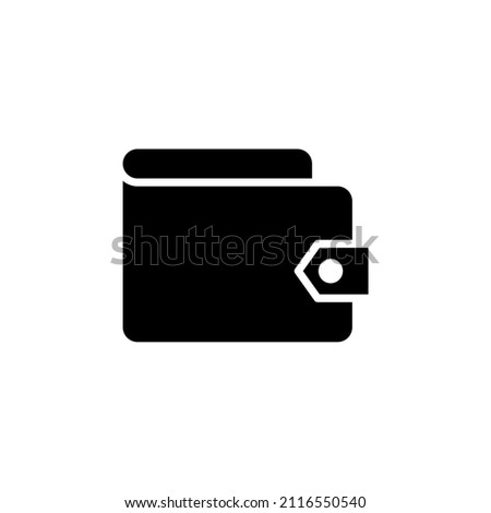 Wallet, Saving, Money Solid Icon Design Concept. Suitable for Any Purposes