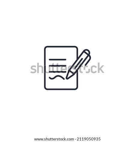 Contract icons  symbol vector elements for infographic web