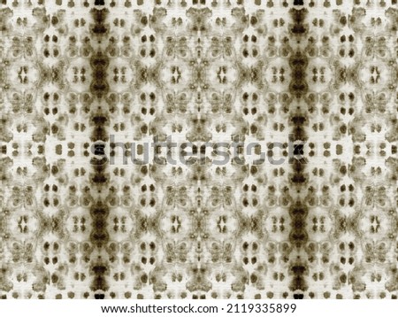 Sepia Color Bohemian Pattern. Abstract Watercolor Grunge Pattern. Seamless Dyed Brush. Tribal Bohemian Batik. Dirty Color Vintage Brush. Brown Colour Geometric Textile. Abstract Grunge Ikat Brush.