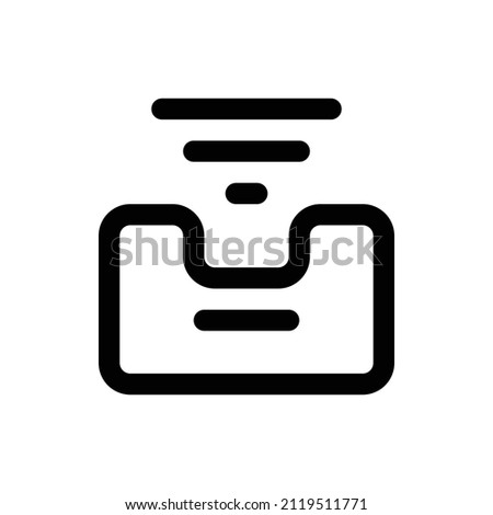 Download icon isolated on white background. Modern, simple symbol in trendy design style for website, mobile, app, graphic, logo, UI. Flat vector element illustration. EPS10.