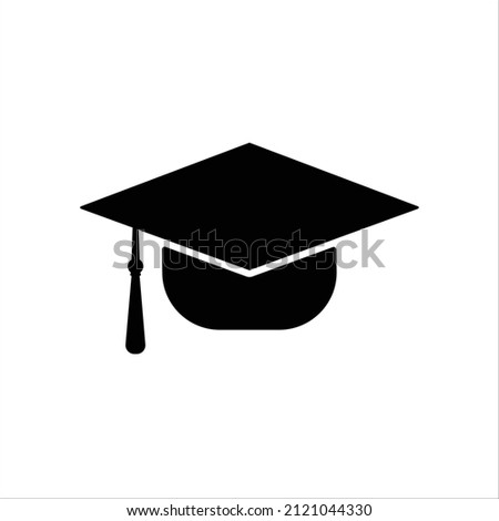 Graduation cap vector isolated on white background. Graduation cap Icon.