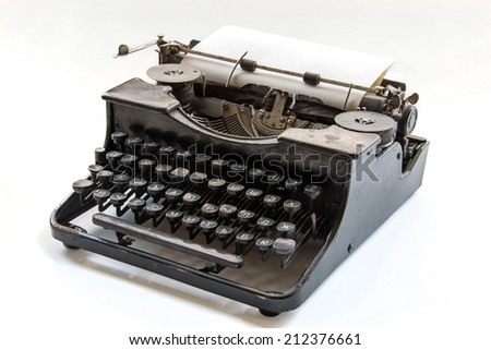 ancient typewriter