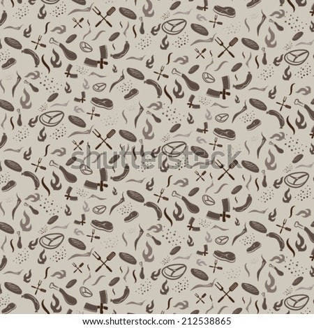 bbq and grill seamless pattern