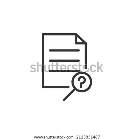 simple vector icon question editable. isolated on white background. 