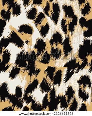 Leopard skin pattern, animal skin texture seamless work design