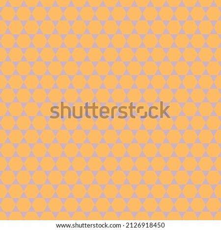 yellow hexagon pattern lay on background