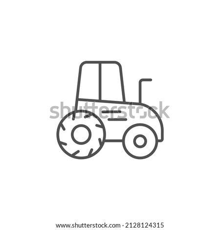 Tractor   icons  symbol vector elements for infographic web