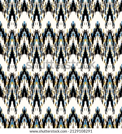 Colorful seamless ethnic background pattern.