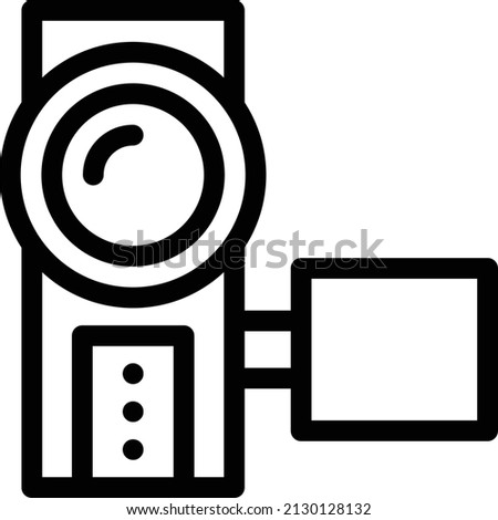 camera Vector illustration on a transparent background. Premium quality symbols. Stroke vector icon for concept and graphic design.