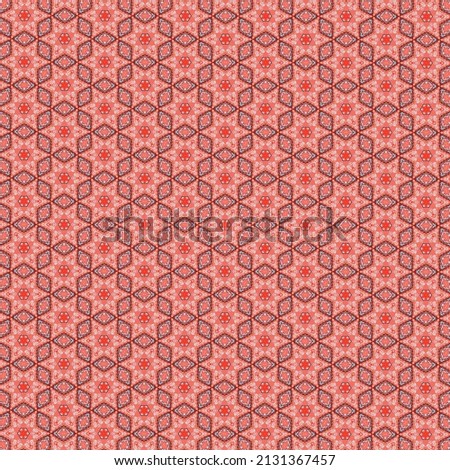 Stylish Geometric Background Abstract Repeat Pattern Illustration Vintage Pattern Design Geometrical Flowers Colourful Ornament For Carpet, Wallpaper, Clothing, Wrapping, Fabric, Cover, Textile