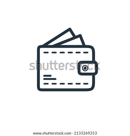 wallet icon vector in trendy style isolated on white background. Wallet symbol for your website design, logo, app, UI.