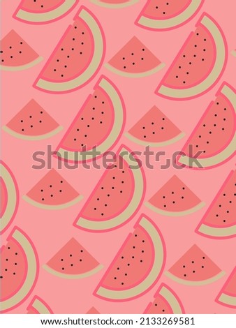 summer fresh watermelon pattern background wallpaper.